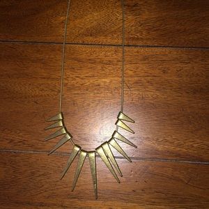 Express Brass Statement Necklace